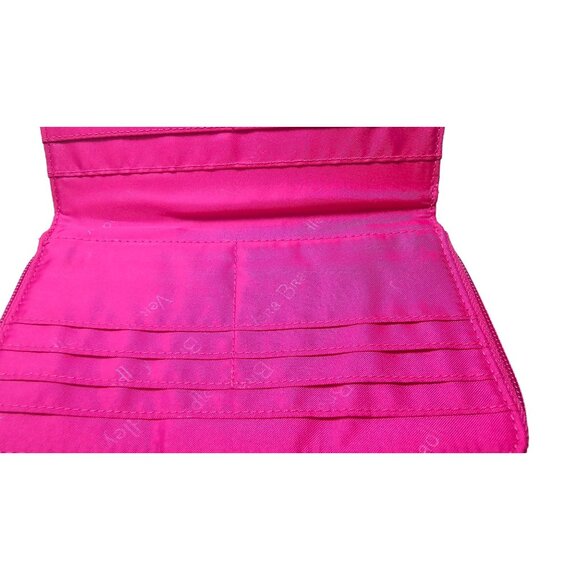 Vera Bradley Floral turnlock dZip Wallet - Pink Holds Your Life & Secrets RDIF - Picture 8 of 9